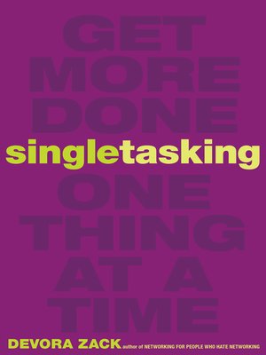 cover image of Singletasking